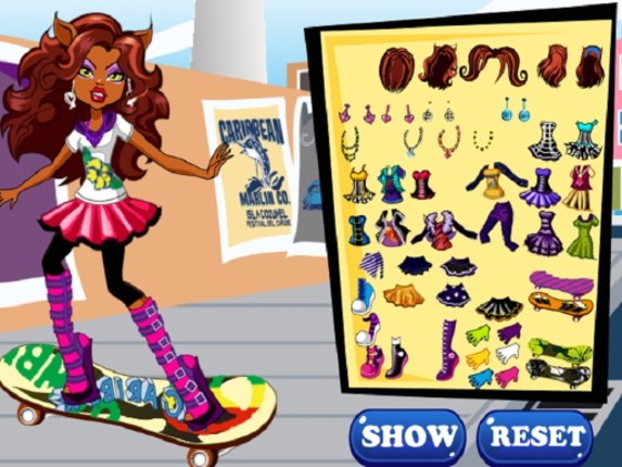 Clawdeen skates Game Cover