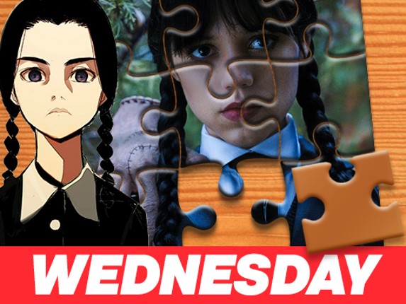 Wednesday Addams Jigsaw Puzzle Game Cover