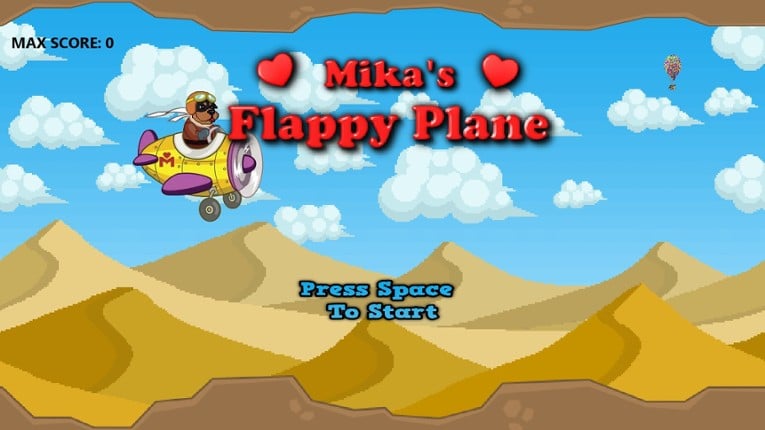 Mika's Flappy Plane - To my lovely dog Mika (in memoriam) Game Cover