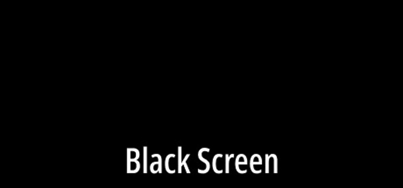 Black Screen Game Cover