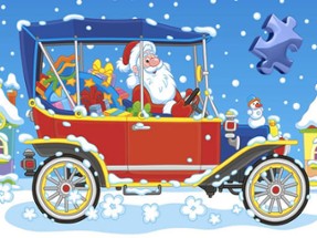 Christmas Cars Jigsaw Image
