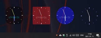 Fully customizable clock on Windows Desktop - Free exe + tutorial + source code Image