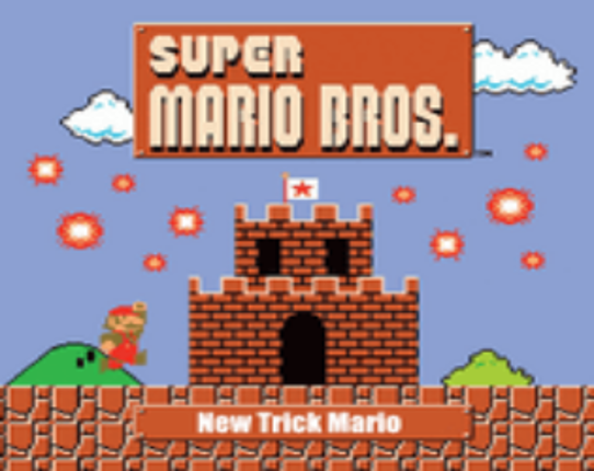 Super Mario Bros New Trick Game Cover