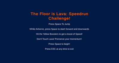 The Floor is Lava: Speedrun Challenge! Image