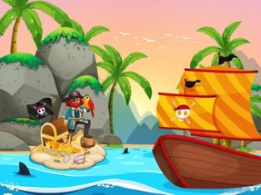 Pirate Travel Coloring Image