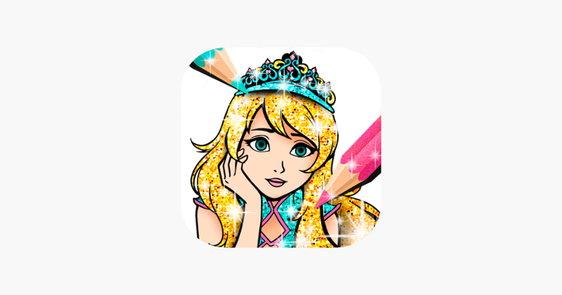 Princess Coloring Book Sparkle Game Cover