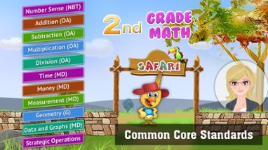 Grade 2 Math Common Core: Cool Kids’ Learning Game Image