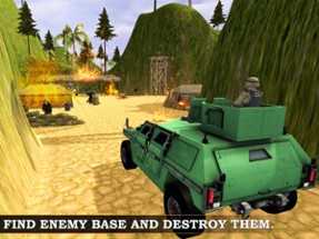 Army War jeep simulator &amp; Shooting Battle Sim Image