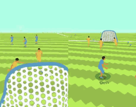 Soccer on an Expanding Field Image