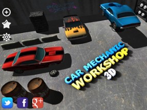 Car Mechanic Workshop 3D Image