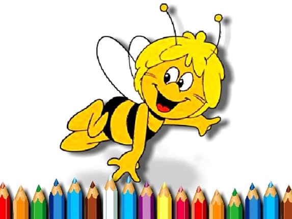 Maja the Bee Coloring Book Game Cover