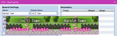 Map Display Name Core plugin for RPG Maker MV Image