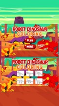 Robot Dinosaur Coloring Image