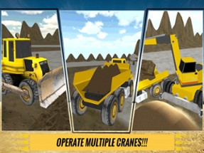 Sand Excavator Crane &amp; Dumper Truck Simulator Game Image