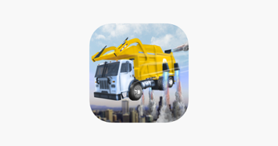 Real Garbage Truck Flying 3D Simulator – Driving Trash Trucker in City Image