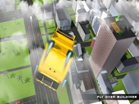 Real Garbage Truck Flying 3D Simulator – Driving Trash Trucker in City Image