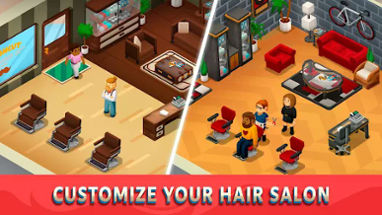 Idle Barber Shop Tycoon - Game Image