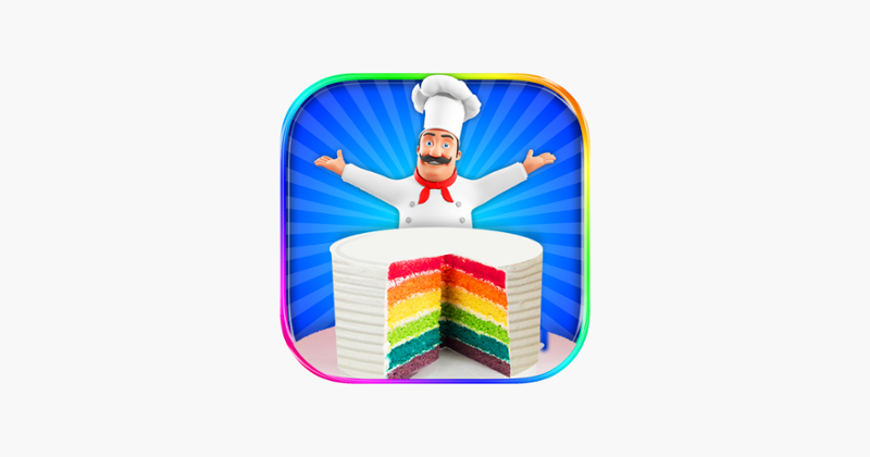 Rainbow Cake Maker - Cooking Rainbow Birthday Cake Game Cover