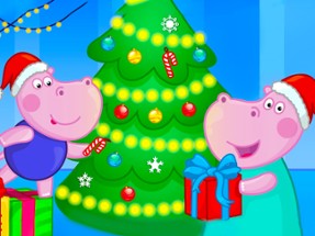 Hippo Christmas Calendar Image