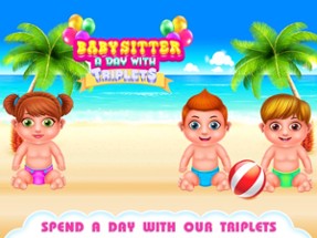 Babysitter a Day with Triplets Image