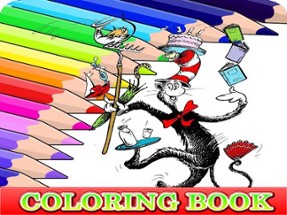 Coloring Book for Cat In The Hat Image