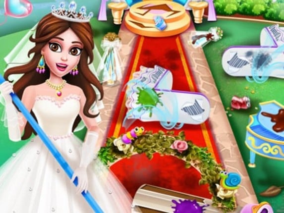 Princess Wedding Cleaning Game Cover