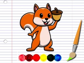 Squirrel Coloring Adventure Image