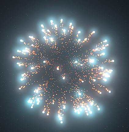 Fireworks in space Game Cover