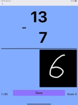 Number writing practice math 1 Image