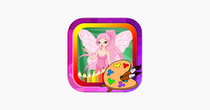 Princess Fairy Tale and Wonderland Coloring page Game Cover