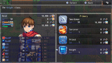 Class Change System plugin for RPG Maker MZ Image