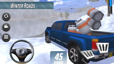 Hill Snow Truck Driver Image