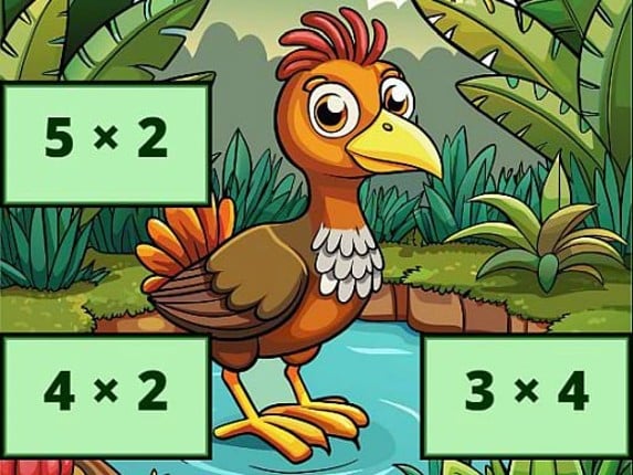 Multiplication: Bird Image Uncover Game Cover