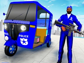 Police Auto Rickshaw Drive Image