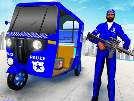 Police Auto Rickshaw Drive Game Cover