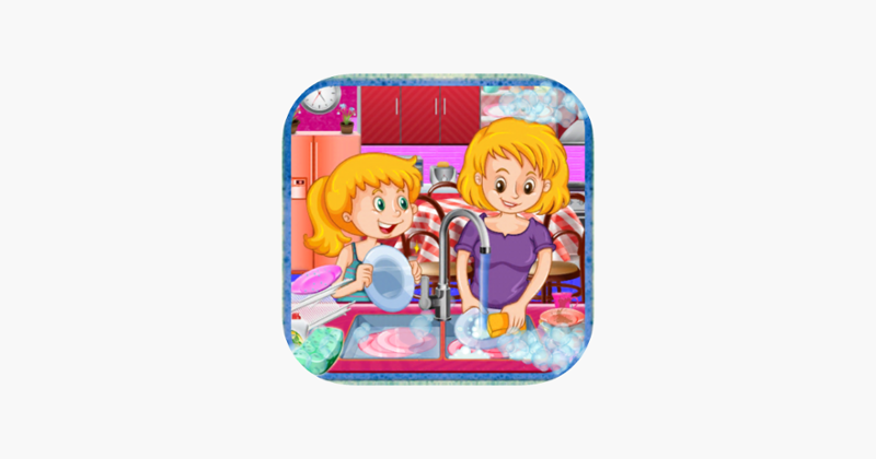 Dish Washing CleanUp Kitchen Game Cover