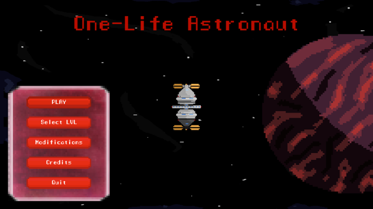 One-life astronaut: 2D Platformer Game Cover
