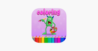 Coloring Book Pages Kids Learn Paint for Preschool Image