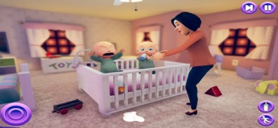 Newborn Twin Baby- Mother Sim Image