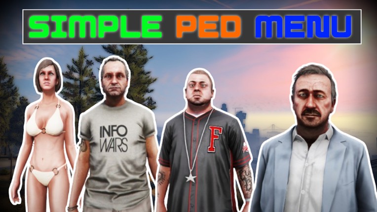 SimplePedMenu (Singleplayer) for GTA 5 (PC) - NativeUI Version Game Cover