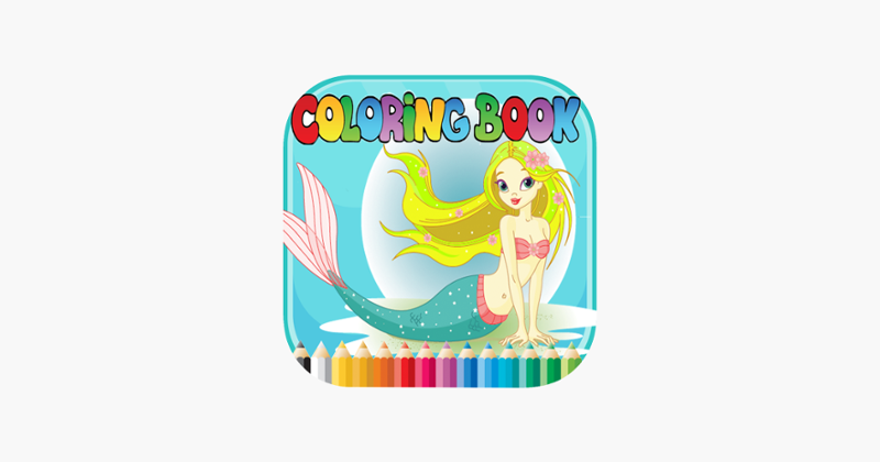 Mermaid Animal Coloring Book - for Kids Game Cover