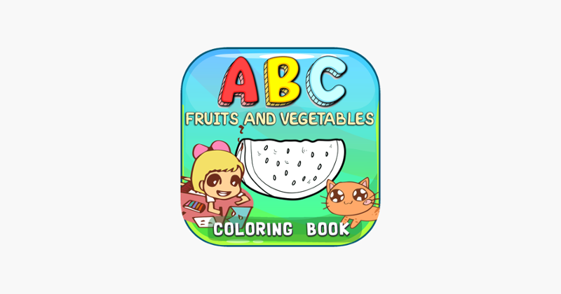 ABC Fruits And Vegetables Coloring Book: Learning English Vocabulary Free For Toddlers And Kids! Game Cover