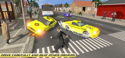 City Cab Driving Image