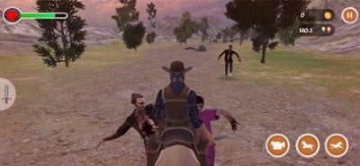 Horse Rider Kills Zombies Image