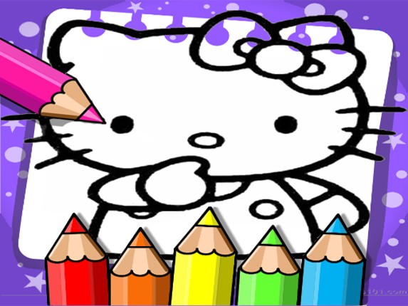Hello Kitty Coloring Book Game Cover