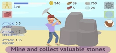 Mining Clicker: Axe and Hammer Image