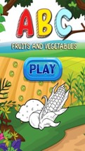 ABC Fruits And Vegetables Coloring Book: Learning English Vocabulary Free For Toddlers And Kids! Image
