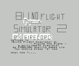 CSSCGC - Sinclair Blind Flight Simulator 2 - Flying the plane Image