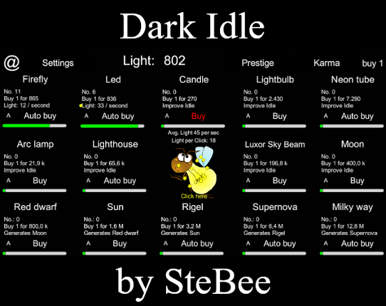 Dark Idle Game Cover