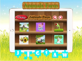 Cute Animals Farm Jigsaw Puzzles – Magic Amazing HD Puzzle Game Free for Kids and Toddler Learning Games Image